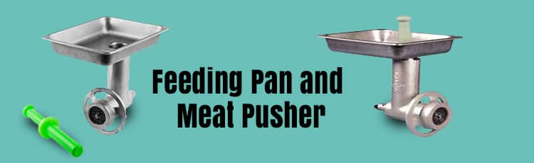 Feeding Pan and Meat Pusher