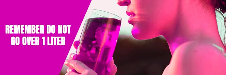 Remember: Do Not Go over 1 Liter